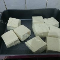 家常菜煎酿豆腐做法图解3)