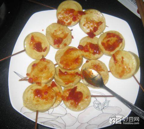 烧烤豆腐卷和肠