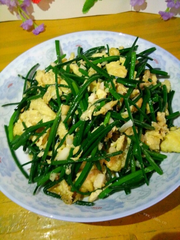 好吃的韭菜花炒鸡蛋