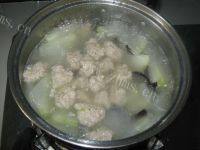 美味的肉丸冬瓜汤