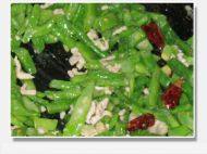 自制四季豆炒肉丝