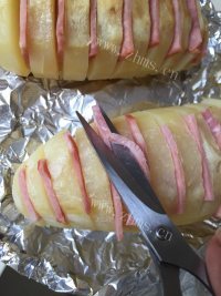 可口的风琴烤土豆做法图解6)