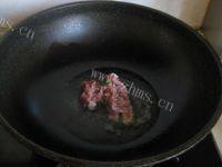 家常菜油菜炒肉做法图解4)