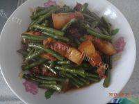 家常菜豆角炒肉