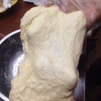 自制豆沙卷面包做法图解5)