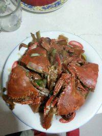 美味的香辣螃蟹