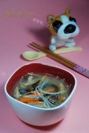 美味的素汤凉面做法图解2)