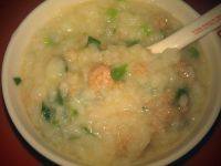 美味早餐青菜瘦肉粥