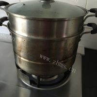 自制紫薯双色馒头
