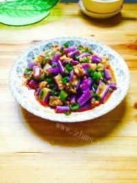 香喷喷的肉末茄子做法图解8)
