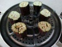 家常菜菊花茄子做法图解4)