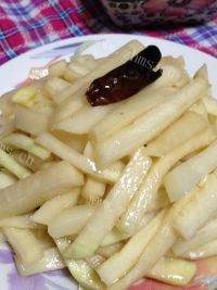 美味的炝拌丕蓝做法图解8)