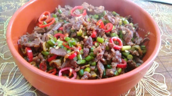 脆嫩可口的小炒牛肉