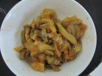 家常榨菜炒肉丝做法图解9)