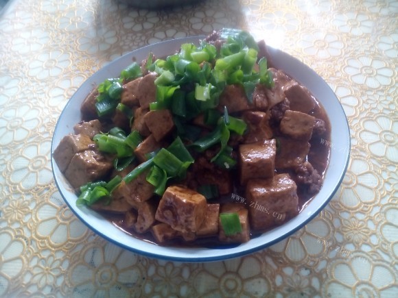 色泽鲜亮的麻婆豆腐