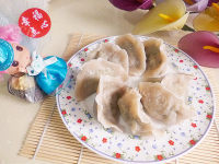 美味的荠菜猪肉饺子