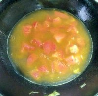 美味的西红柿疙瘩汤做法图解5)