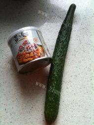 下酒菜花生米拌黄瓜做法图解1)