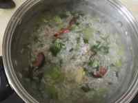 家常香菇青菜瘦肉粥做法图解10)