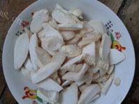 家常菜杏鲍菇炒青菜做法图解1)