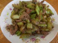 家常菜芹菜肉片