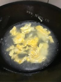 菜心木耳鸡蛋汤做法图解6)