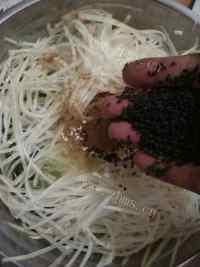 美味的芝香豆腐香菜萝卜丝饼做法图解9)
