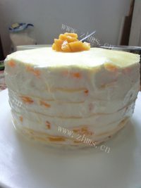 回味无穷的芒果千层蛋糕做法图解16)