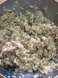 家常猪肉莲藕饺子做法图解6)