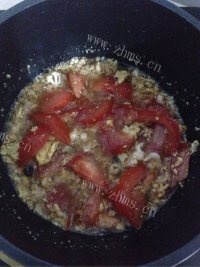 简单版西红柿菠菜炒饭做法图解5)