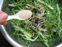外婆教我做凉拌苦菊做法图解7)