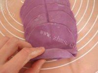 紫薯玫瑰花馒头的做法图解八
