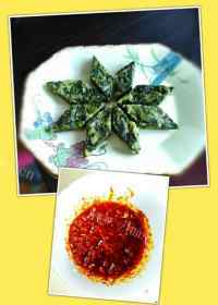 喷香的菠菜疙瘩做法图解9)
