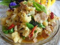 「美味可口」菜花炒肉