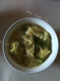 自制九菜云吞做法图解4)