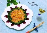美味翠秀金虾做法图解14)