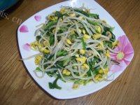 简单版豆芽炒韭菜