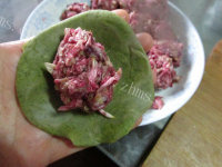 抹茶玫瑰花饼做法图解19)