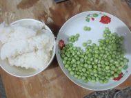 自己做的豌豆炒饭做法图解1)