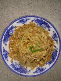 珍馐美味的炒豆皮做法图解7)