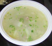 美味的咸肉冬瓜汤做法图解7)
