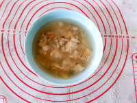 荠菜蚬子水煎包做法图解4)