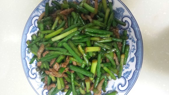 香气浓郁的蒜苔炒肉
