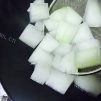 家常菜冬瓜虾仁做法图解7)