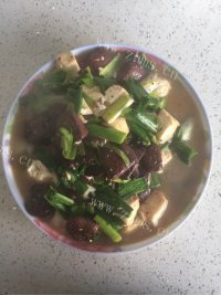 家常菜猪血豆腐