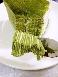 香气浓郁的抹茶千层蛋糕做法图解16)