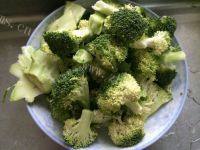 口感饱满的西兰花炒腊肉做法图解1)
