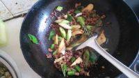 家常菜榄菜肉末四季豆做法图解4)