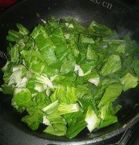 家常菜青菜炒香菇做法图解4)