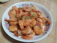 美味的炒虾